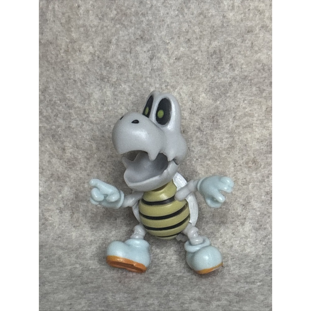 Jakks Super Mario World of Nintendo Dry Bones Koopa 2 Inch Action Figure Gray
